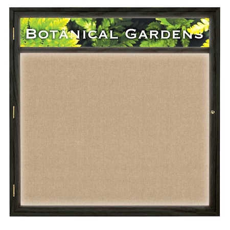 United Visual Products Open Faced Traditional Corkboard, 36x24" UV641A-BRONZE-AMETHY